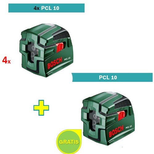 Laser za ukrštene linije Bosch PCL 10 4 kom + PCL 10 GRATIS