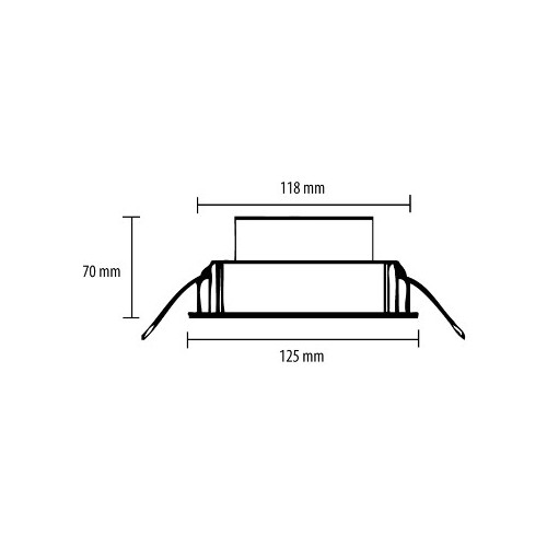 LED lampa ugradna 4x1W dnevno svetlo LUG835-4/W slika 2