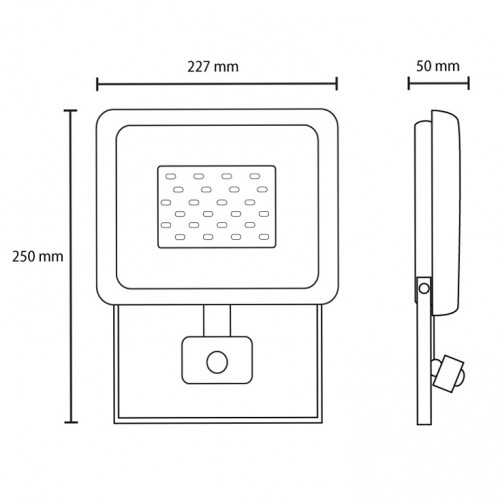 LED reflektor sa PIR senzorom 50W Prosto