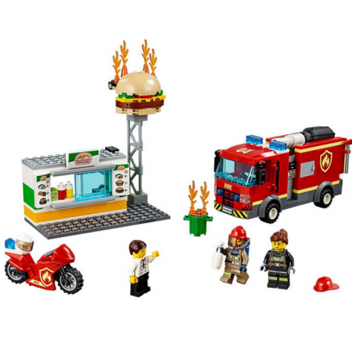 LEGO kocke city burger bar fire rescue1
