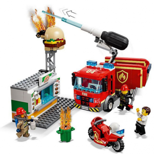 LEGO kocke city burger bar fire rescue2