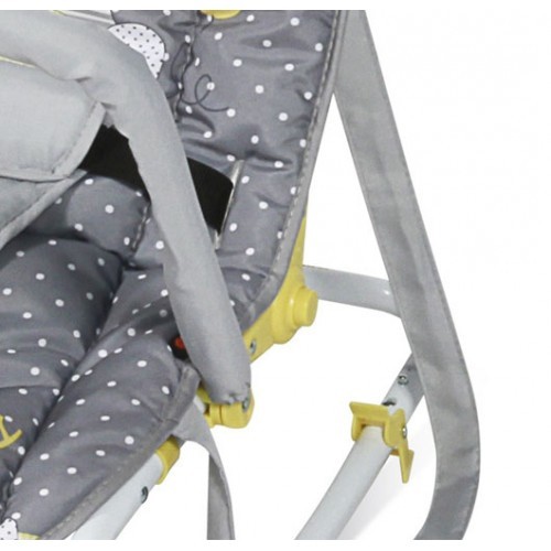 Ležaljka ljuljaška za bebe Top Relax Silver Elephants