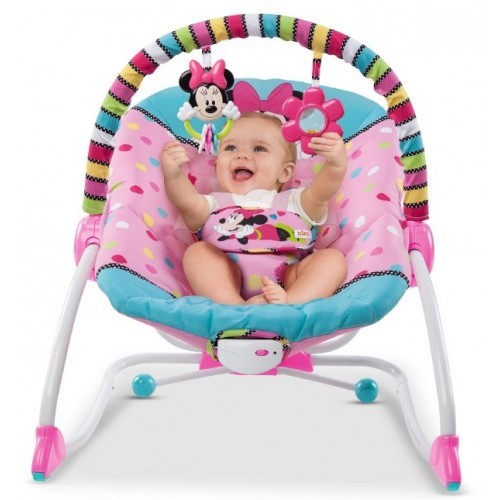 Ležaljka ljuljaška za bebe Minnie Mouse Peek-a-Boo
