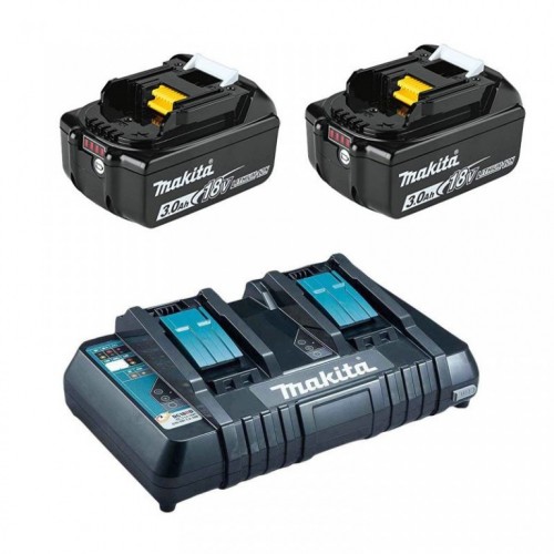 Makita SET 9 BL1830B x2 + punjač DC18RC 