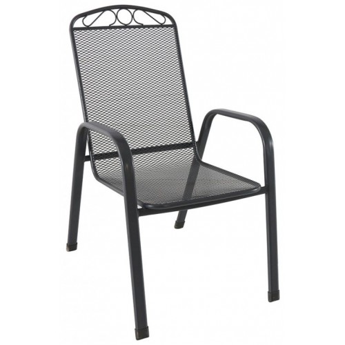Baštenska Garnitura Melfi - 6 stolica i sto siva + poklon cerada 3x5 m