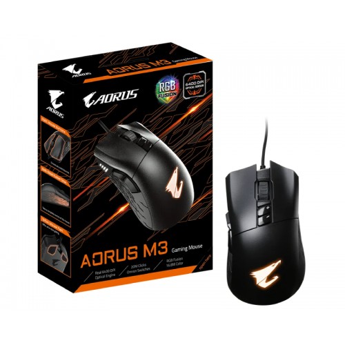 Optički gaming miš crni GIGABYTE AORUS M3