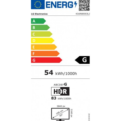 Televizor LG 43UR80003LJ LED 43" Ultra HD smart