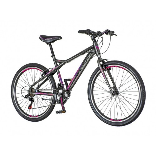 Mtb ženska bicikla visitor sivo crna 