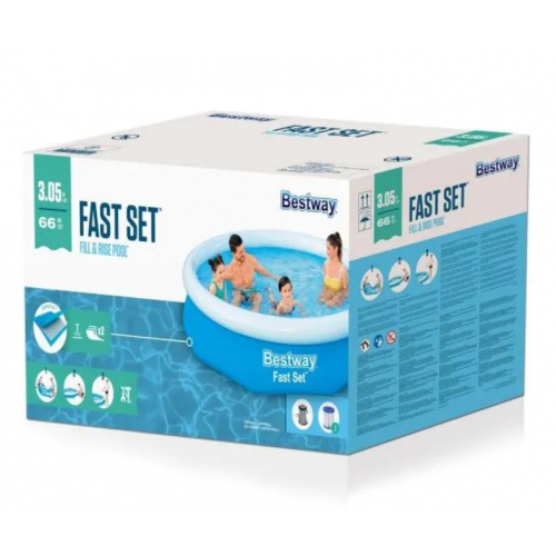 Bazen Bestway 305x66cm fast set sa filter pumpom 57458