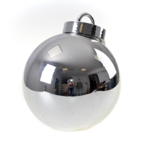 Novogodišnja kugla LED srebrna 20cm Twinkle