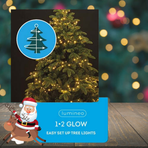Novogodišnja LED rasveta za jelku 150cm-126L topla bela Lumineo 1-2 Glow