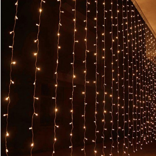 Novogodišnja LED zavesa 2x1m toplo bela