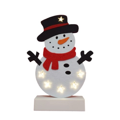 Novogodišnja ukrasna svetiljka sneško belić CDM61