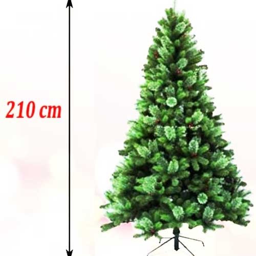 Gusta novogodišnja jelka sa crvenim bobicama Cashmere 210 cm