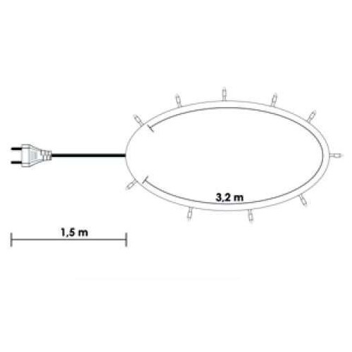 Novogodišnje multi LED lampice 40 sijalica