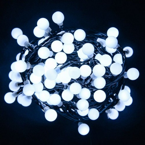 Novogodišnje lampice LED biserni niz 240 sijalica hladno bela