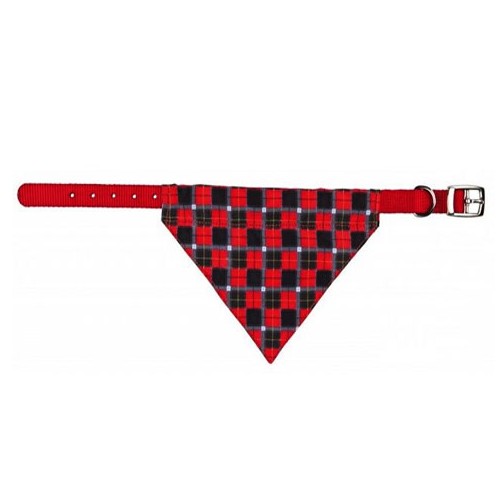 Ogrlica za psa sa maramom crvena 19-24 cm