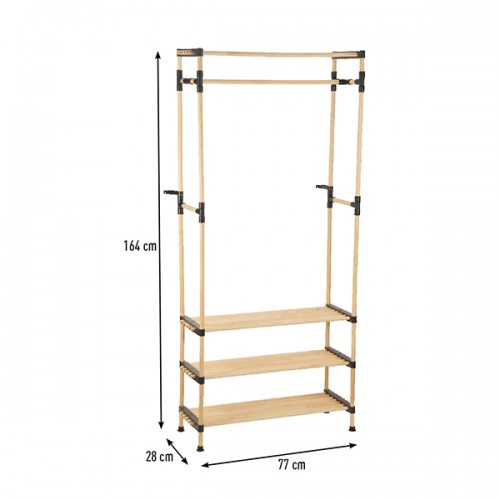 Otvoreni garderober 77x28x164cm Seowood RF-7704