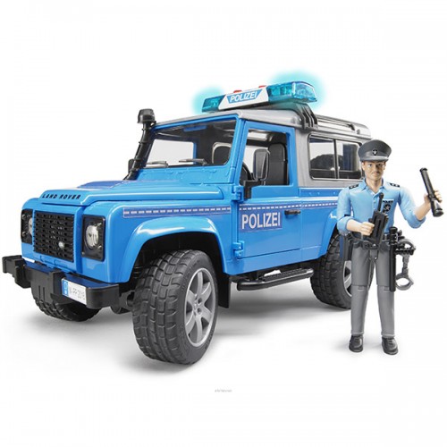 Policijski džip Land Rover Defender sa figurom Bruder 025977