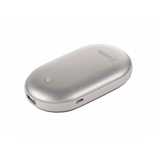 Power Bank 5200mAh + grejač ruku Warm up 52 silver Xwave 023907