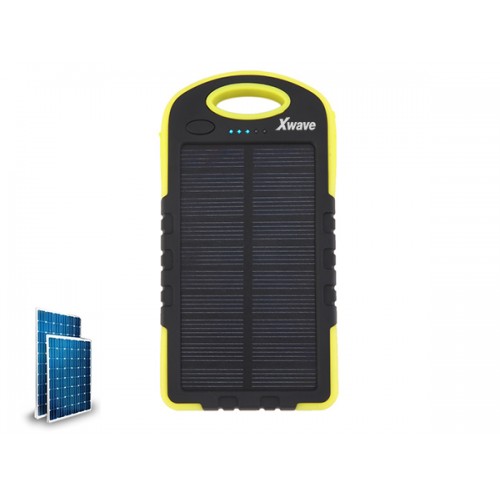 Power Bank 6000mAh Xwave Camp L 60 yellow solarni punjač i LED svetlo 023628