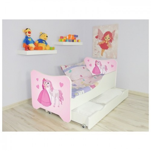Dečiji krevet 140x70 cm happy kitty + fioka princesses and horse 