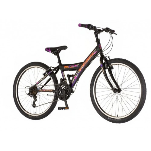 Bicikl venssini parma 24" crno roze 1242006