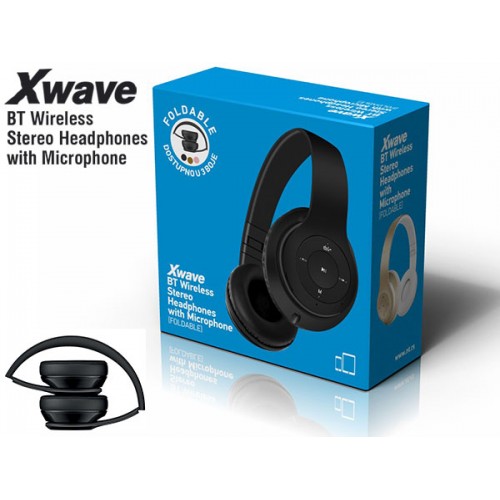 BT stereo slusalice sa mikrofonom MX350 black Xwave 024079