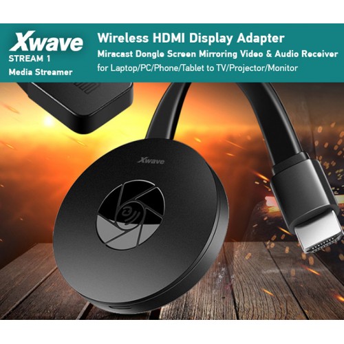 Xwave Stream1 TV MEDIA STREAMING Dongle/Wifi/HDMi 31469