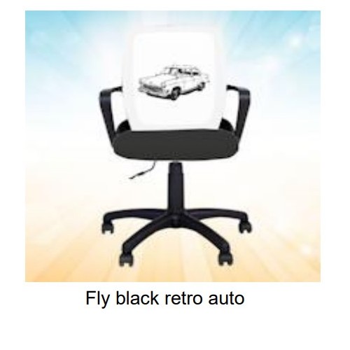 Dečija Stolica Fly Black Retro auto 