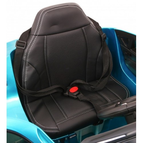 Auto na akumulator BMW X6 model 229-1 Licencirani sa kožnim sedištem i mekim gumama Metalik Plavi