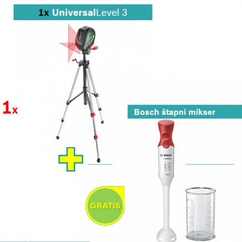 Samonivelišući laser za linije Bosch PLL 360 set + poklon mikser