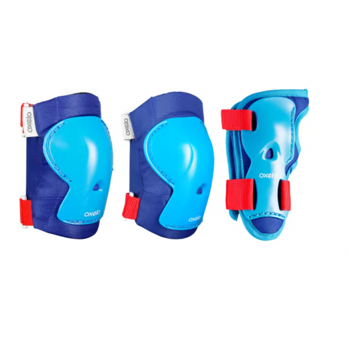 Oxelo komplet štitnika za rolere i skejtbord dečiji plavi