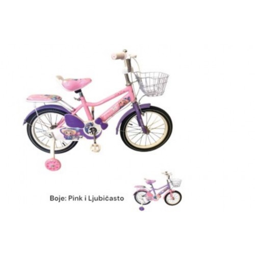 Dečiji bicikl 16Iin Roze ili Ljubičasti 004224