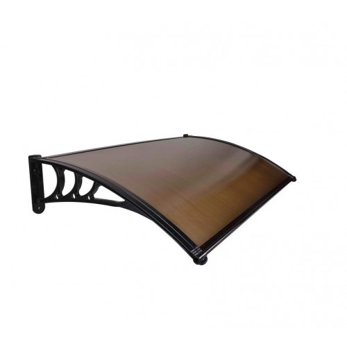 Nadstrešnica 150x100cm Crna Bronza 5mm Leksan 1527