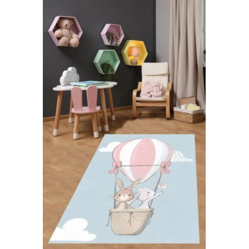 Tepih za dečiju sobu 120x180 cm - Zeke u cepelinu  P-051