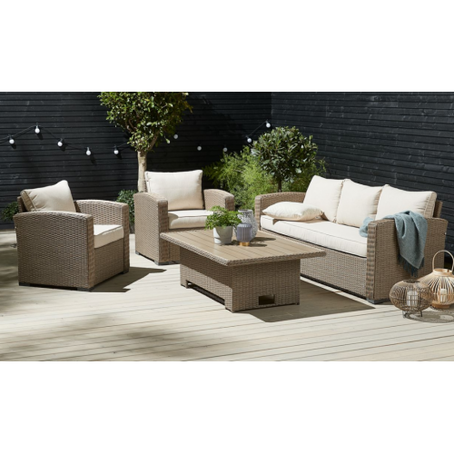 Lounge garnitura Vemb 5 osoba natur