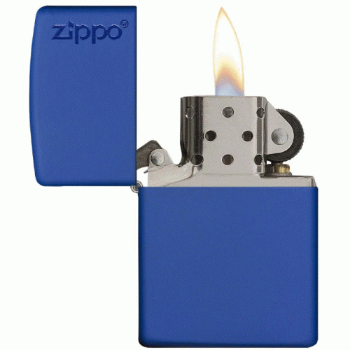 Zippo upaljač Royal Blue Matte Logo