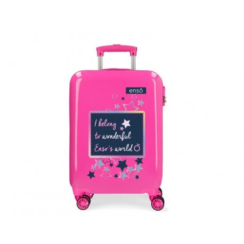 Kofer 55 cm ABS Enso make a wish pink