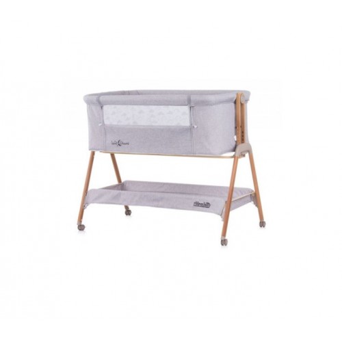 Chipolino kolevka sweet dreams grey/wood KOSSD0213GY