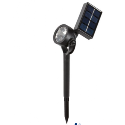 Solarna lampa Sprav 9xV39 crna