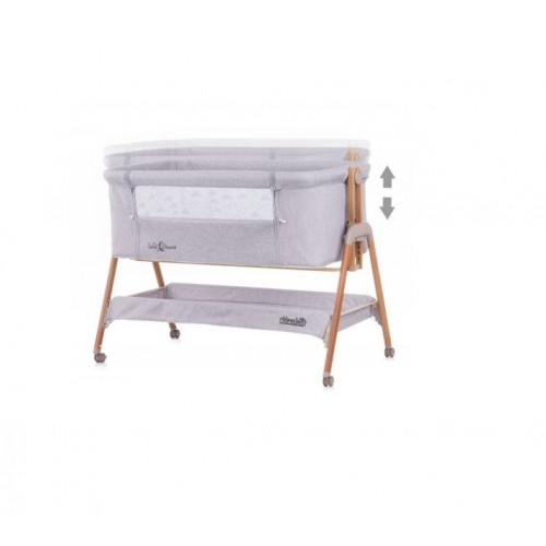 Chipolino kolevka sweet dreams grey/wood KOSSD0213GY