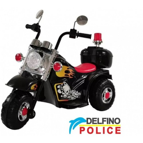 Motor na akumulator Delfino Police Crni 
