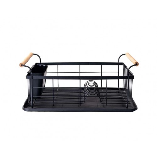 Estia ES01-12885 oceđivač za sudove 44X32X20CM metal bambus crni