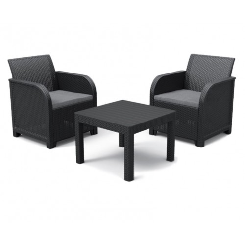 Keter Balkonski set Rosalie grafit CU 249588