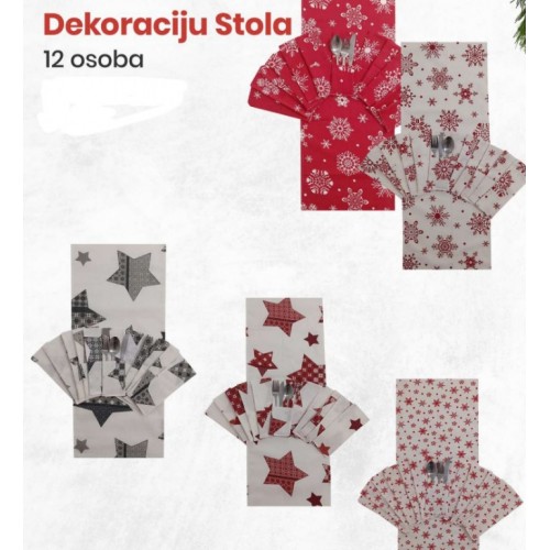 Set za dekoraciju stola za 12 osoba 