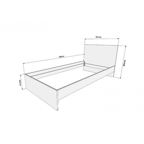 Krevet Evi 08 Tobacco hrast