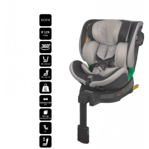 Coccolle mago - auto sedište isize 40-150 cm crno sivo 10242 