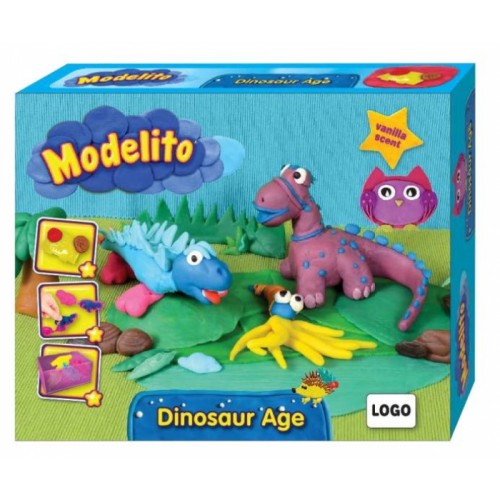 Plastelin Modelito set dinosaurusi
