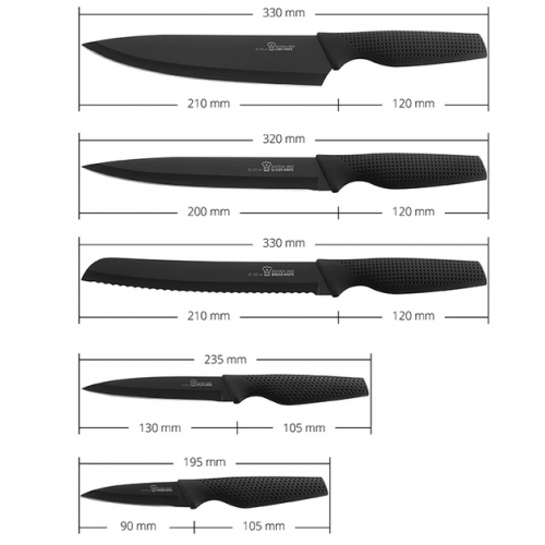 Set kuhinskih noževa Aurora AU861